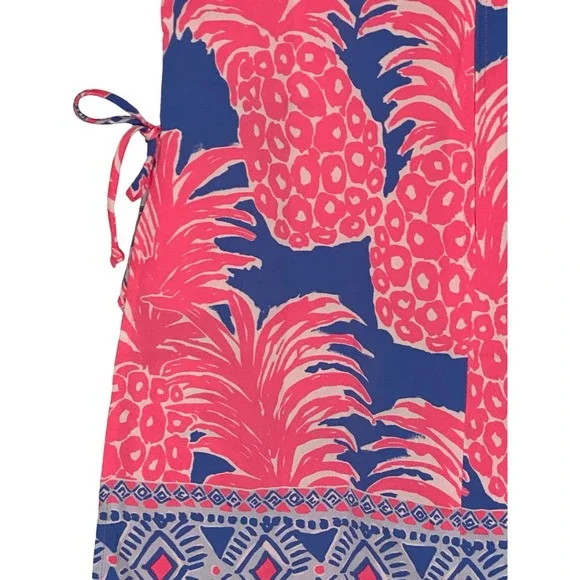 Lilly Pulitzer Blanca‎ Stretch Romper Dress Shift Little Flamenco Pineapp… - Picture 8 of 14